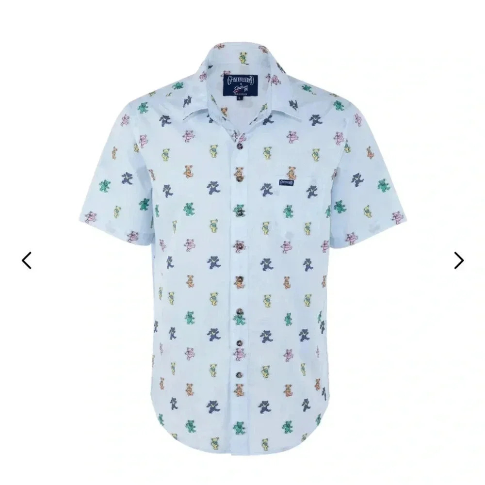 Grateful Dead section 119 dancing bears button up 5XL